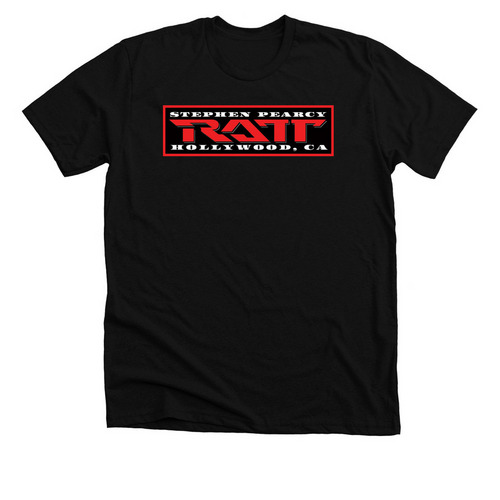 STEPHEN PEARCY of RATT Hollywood Tee 2026&nbsp;, a Solid Black Blend Premium Unisex Tee