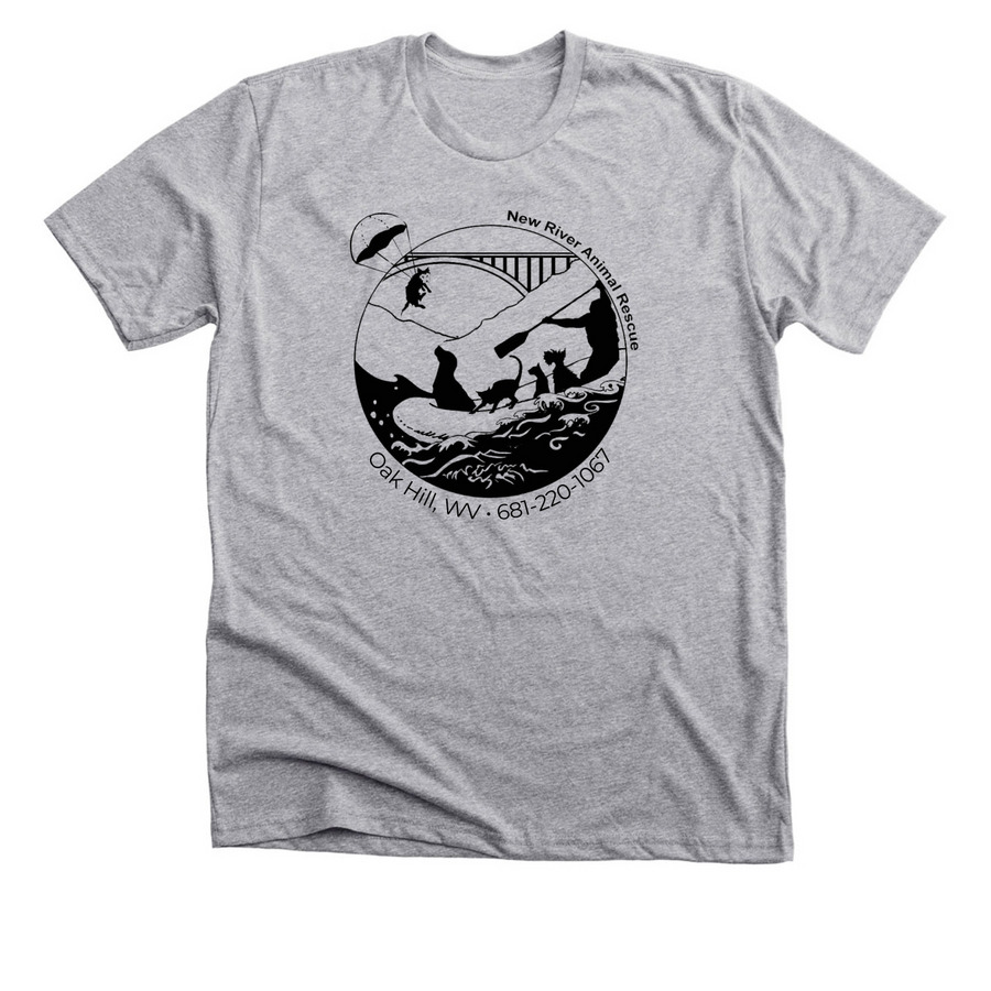 NRAR Logo, a Athletic Heather Premium Unisex Tee