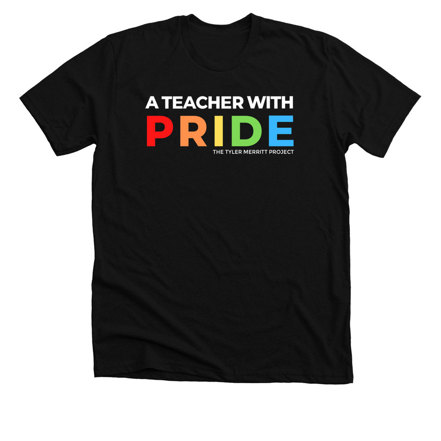 A Teacher with PRIDE, a Solid Black Blend Premium Unisex Tee
