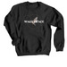 Wage Peace, a Black Crewneck Sweatshirt
