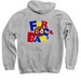 Forca Barca - PBLA Hoodies, a Sport Grey Pullover Hoodie (back-view)