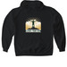 Elevate Your View Tee, a Black Gildan Softstyle Pullover Hoodie