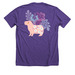 be capy, a Heather Team Purple Premium Unisex Tee (back-view)
