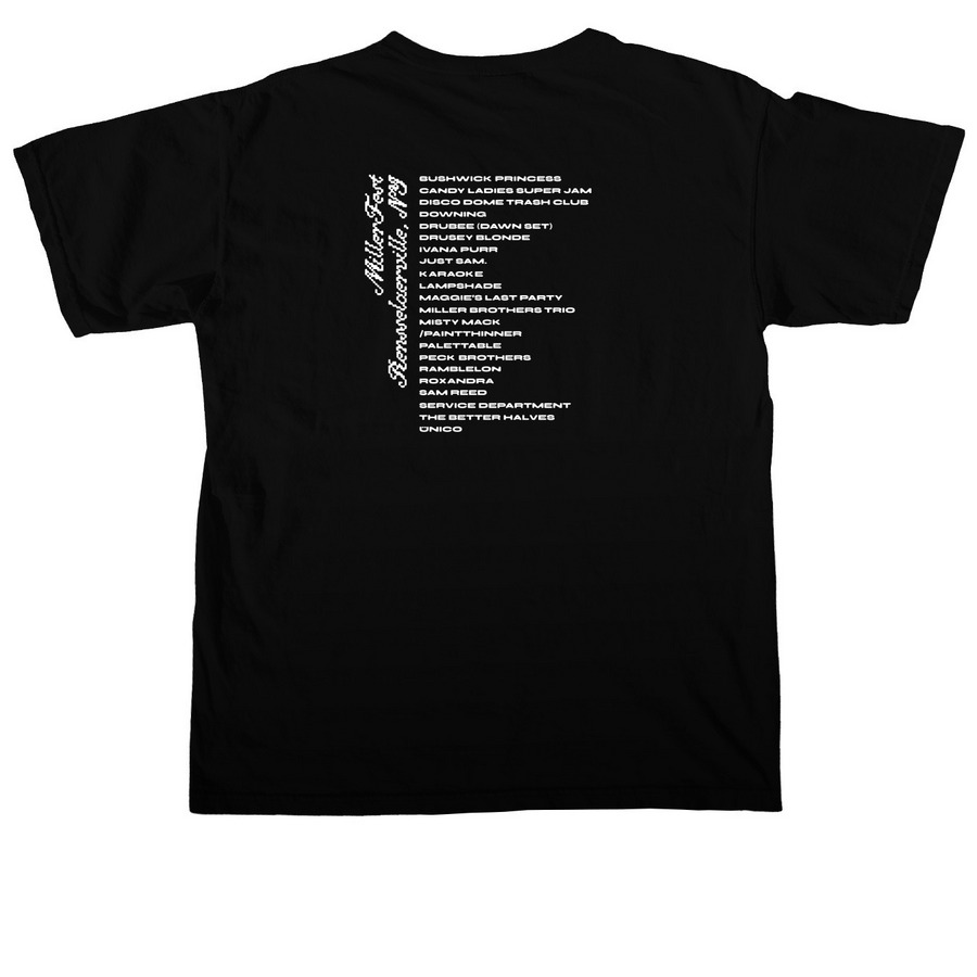 Secret Garden, a Black Comfort Colors Unisex Tee (back-view)