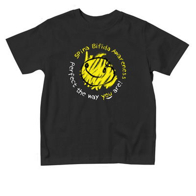 Spina Bifida - Perfect (Toddler), a Black Toddler Tee