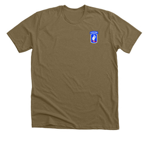 BS Gym Brown Tee, a Heather Olive Premium Unisex Tee
