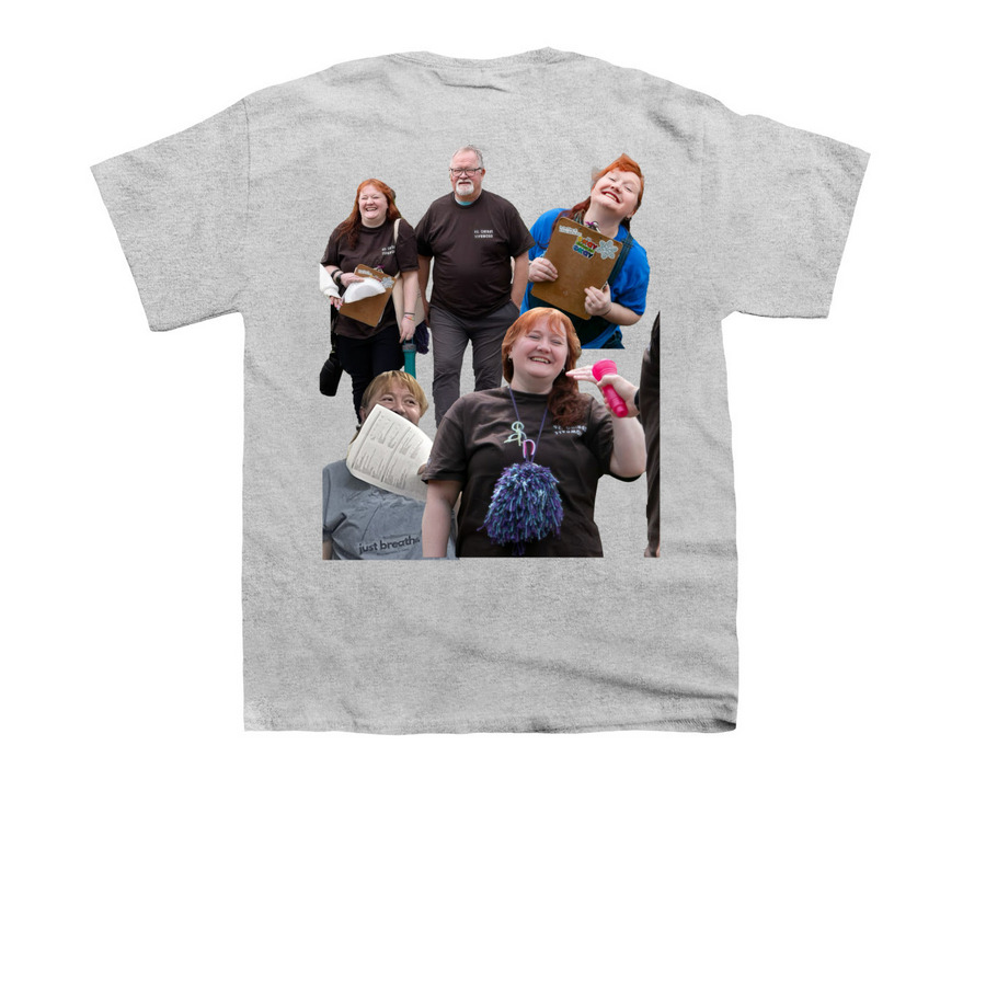 kate fan club ????, a Sport Grey Youth Unisex Tee (back-view)