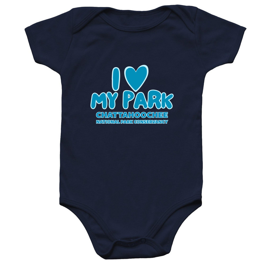 I Heart My Park Onesie, a Navy Infant Onesie