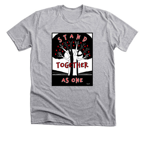 Stand Together As One, a Athletic Heather Premium Unisex Tee