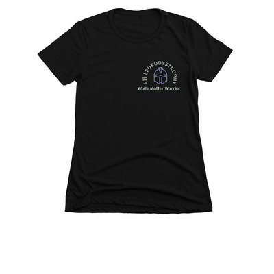 4H Leukodystrophy Warrior&nbsp;, a Black Women's Slim Fit Tee