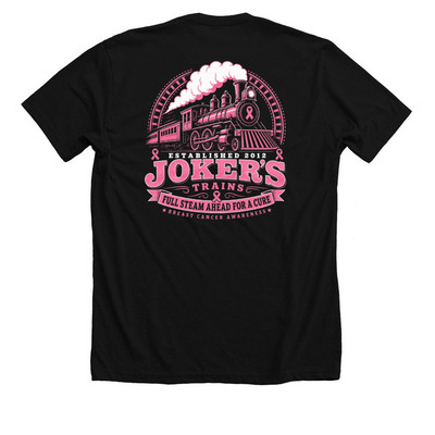 Joker's Breast Cancer 2026, a Solid Black Blend Premium Unisex Tee