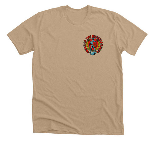 Order of the Knights Rugby - badge, a Heather Sand Dune Premium Unisex Tee