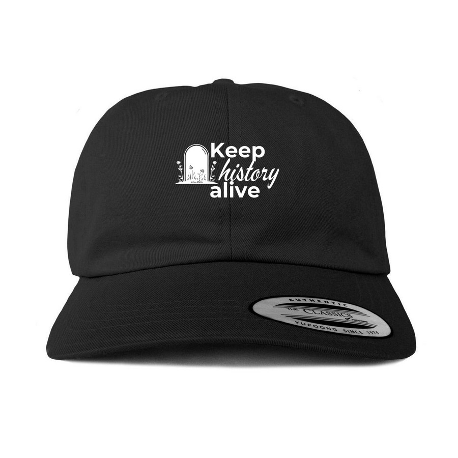 The Hat, a Black Printed Classic Baseball Cap