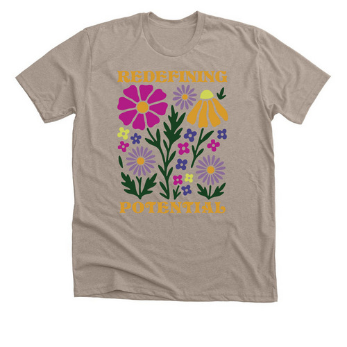 Redefining Potential, a Heather Stone Premium Unisex Tee