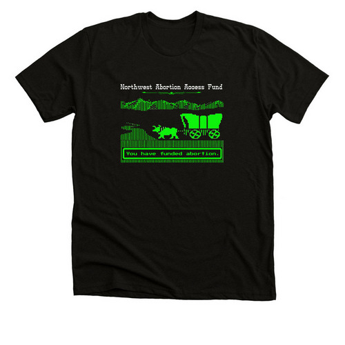 The Oregon Trail x NWAAF, a Solid Black Blend Premium Unisex Tee
