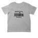 Toddler (Black Design), a Heather Toddler Tee