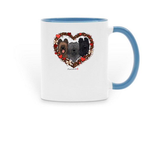Sweet Heart, a Light Blue Two-Tone Ceramic Mug
