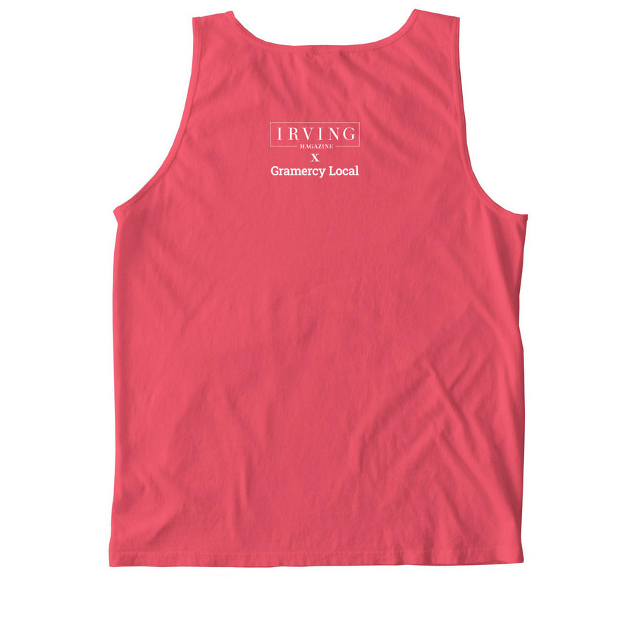 10010&nbsp;Modern, a Watermelon Comfort Colors Tank Top (back-view)