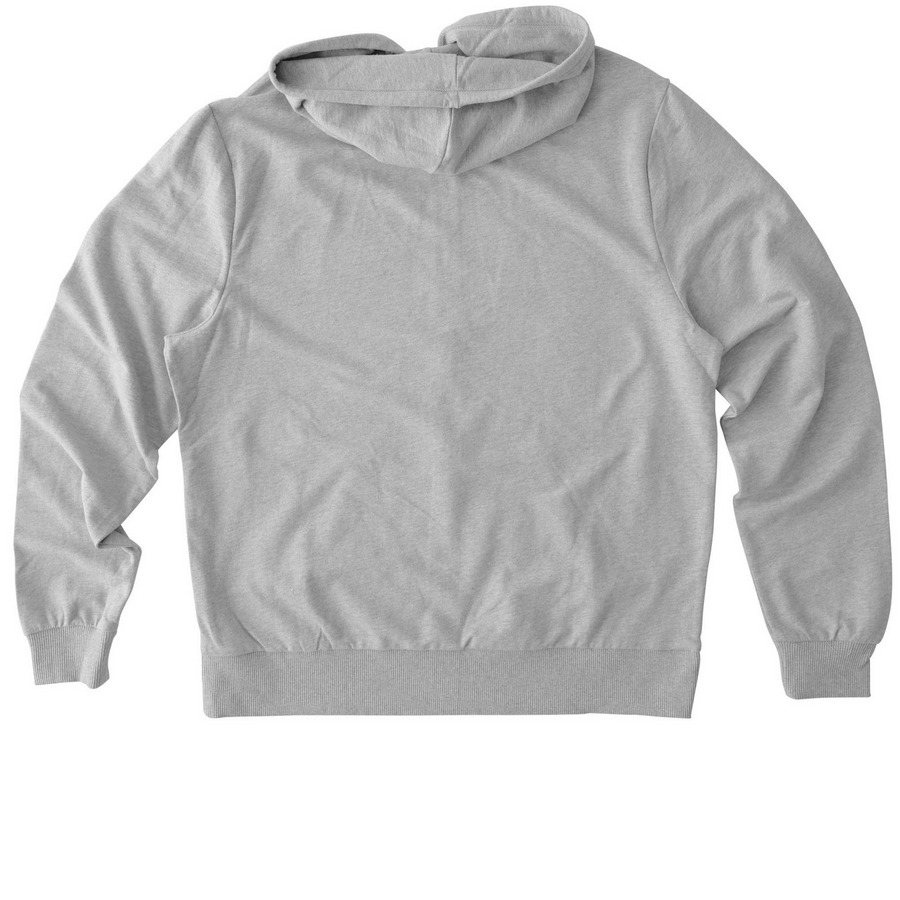Zip Up. Cedarburg Library Love., a Granite Grey Heather Allmade Organic French Terry Zip Up Hoodie (back-view)