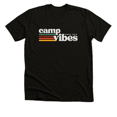 Camp Vibes, a Solid Black Blend Premium Unisex Tee