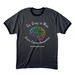 Go Gray., a Dark Heather Grey/ Jet Black Cotton Ringer Tee