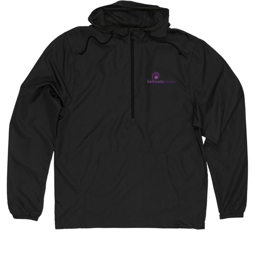 Find It Here- Jacket, a Black Quarter-Zip Windbreaker