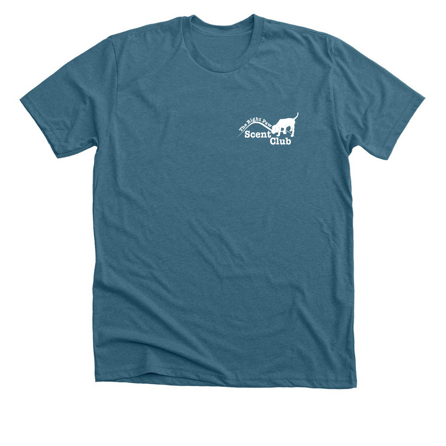 This Nose Knows, a Heather Deep Teal Premium Unisex Tee