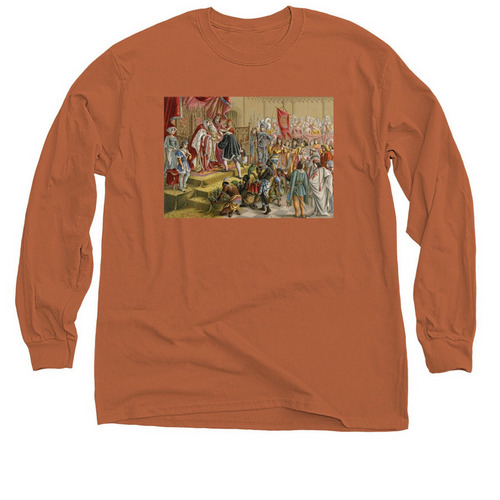 West Indians Taken to Spain in 1493, a Texas Orange Classic Long Sleeve Tee