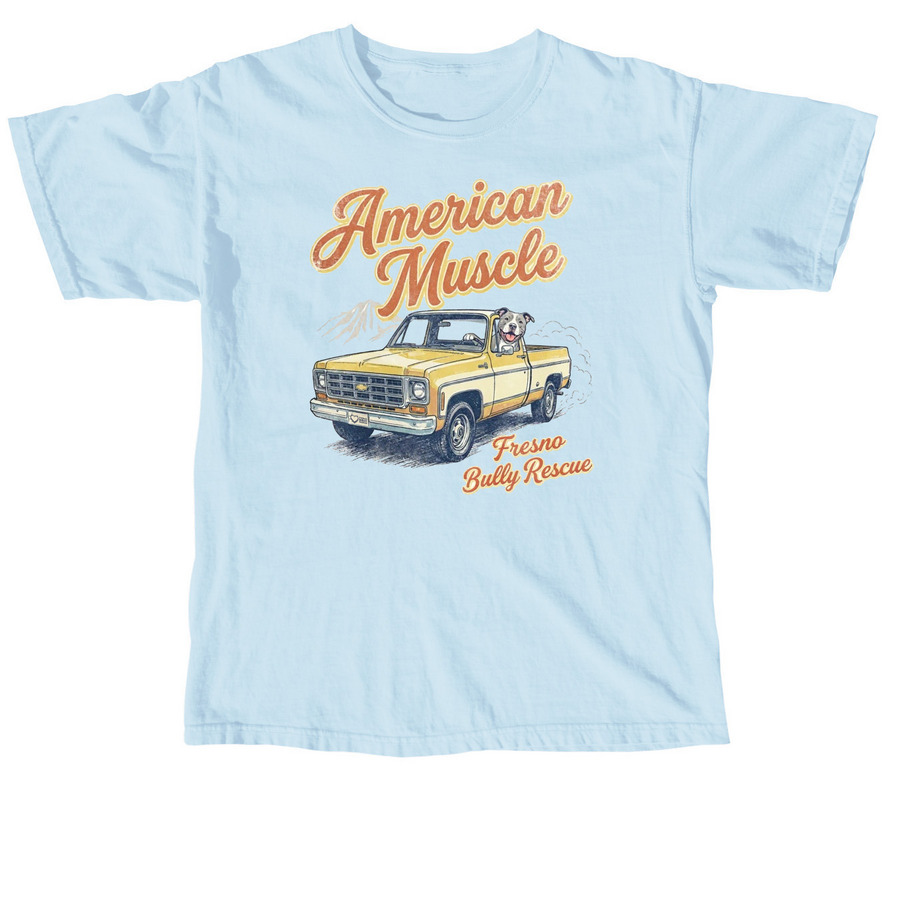 American Muscle, a Chambray Comfort Colors Unisex Tee