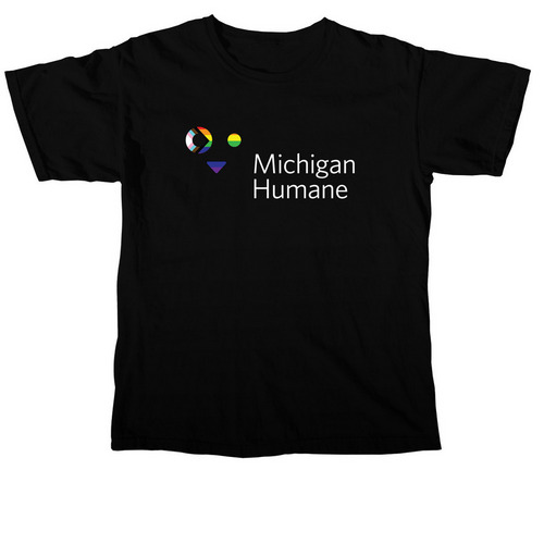 Michigan Humane x Ruth Ellis, a Black Comfort Colors Unisex Tee