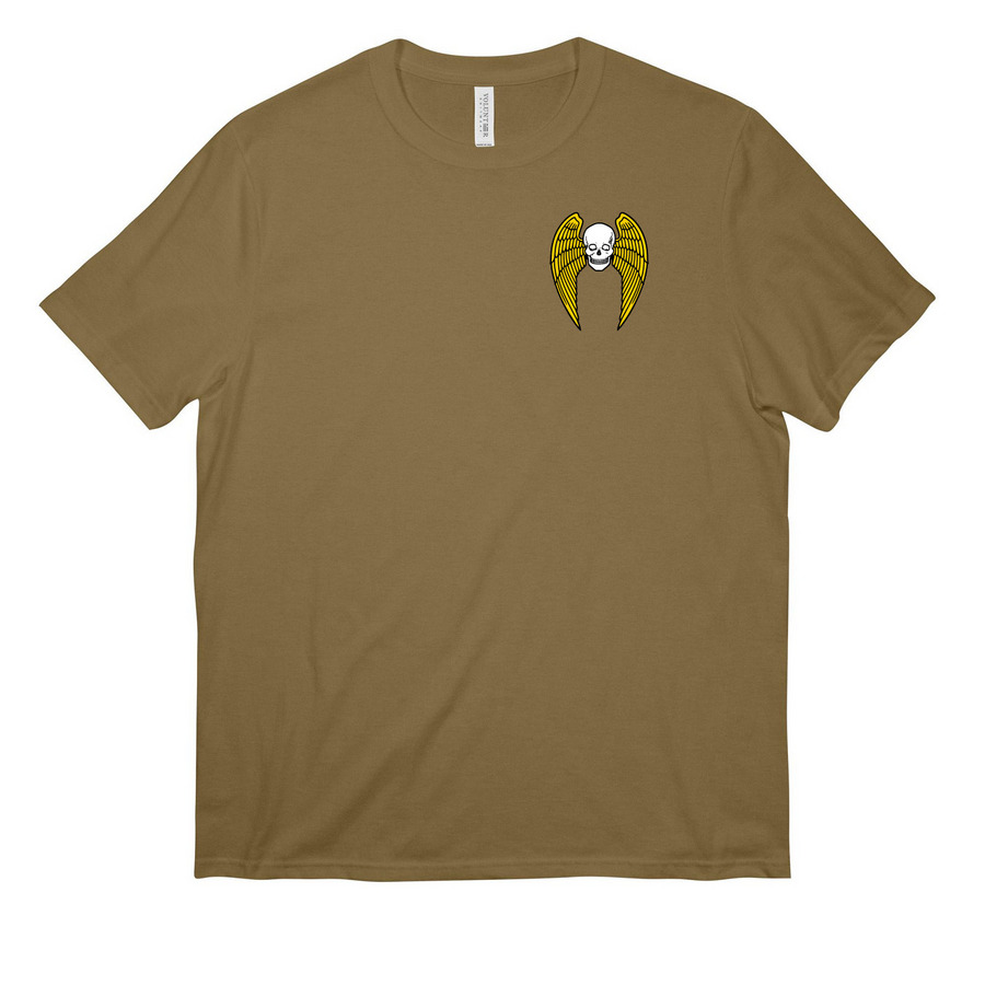 Coyote Brown Bomb Skull, a Coyote Brown All-American Unisex Tee