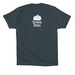 Beanbag Books: IBD 2026, a Dark Grey Premium Cotton Tee (back-view)