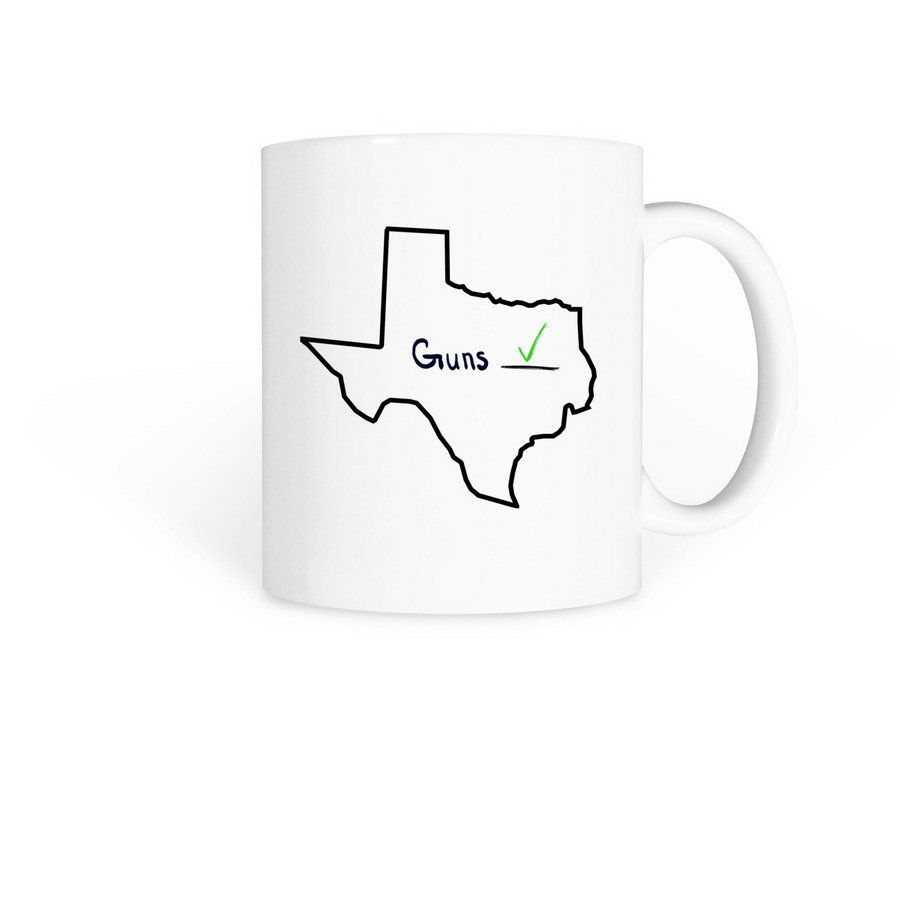 Texas Pro 2A, a White Coffee Mug