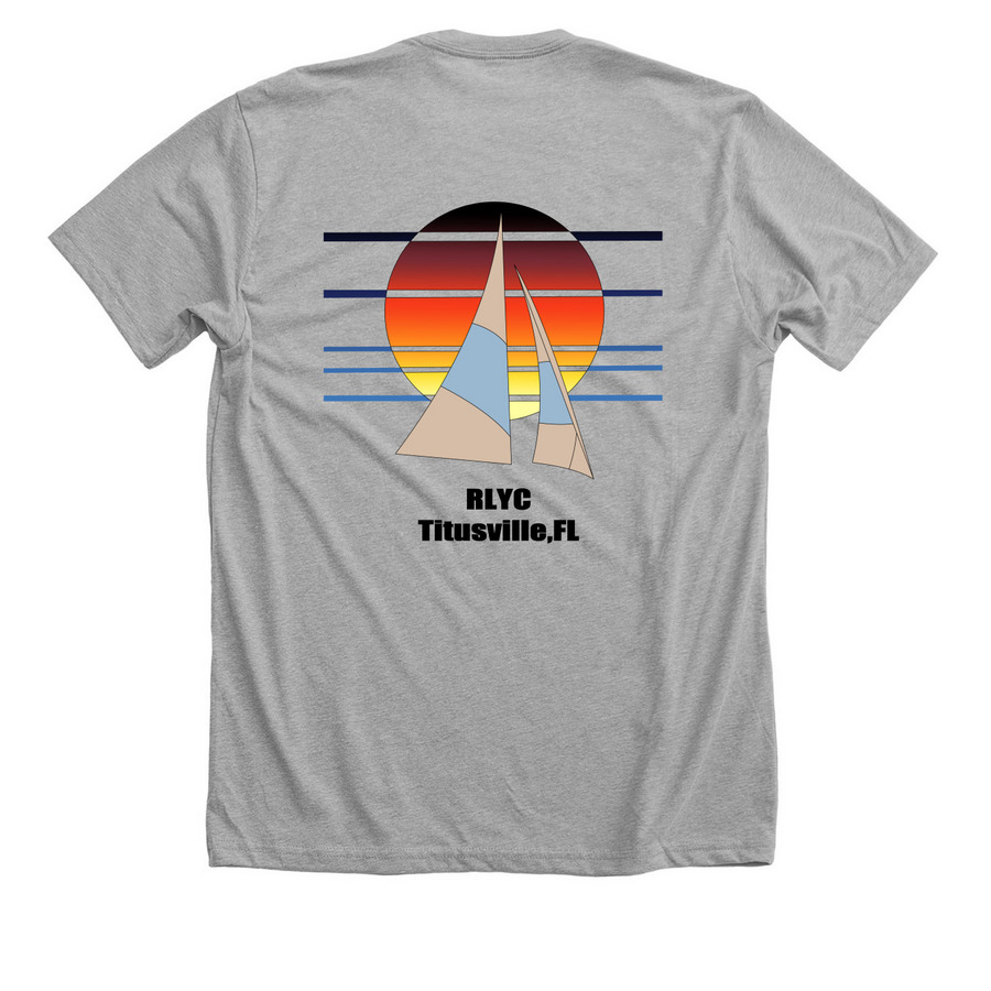 RLYC - Lionfish Are FREE!, a Athletic Heather Premium Unisex Tee (back-view)