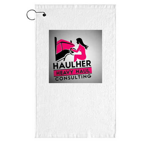Company Golf Towel, a White Golf Towel