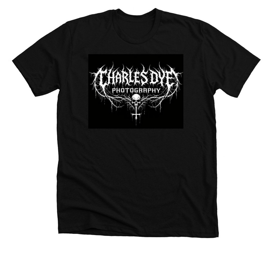 White on Black, a Solid Black Blend Premium Unisex Tee