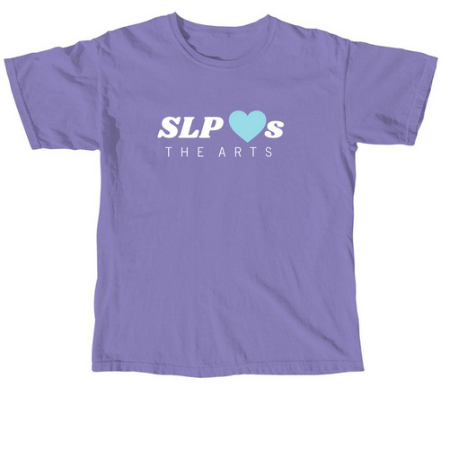 SLP <3s the Arts, a Violet Comfort Colors Unisex Tee