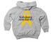 NEW TODDLER Childhood cancer research, a Heather Toddler Pullover Hoodie (back-view)