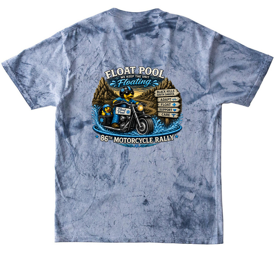 FP- 2026 Sturgis Rally Shirt&nbsp;, a Ocean Comfort Colors Colorblast Tee (back-view)