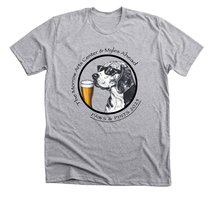 Paws & Pints 2025, a Athletic Heather Premium Unisex Tee