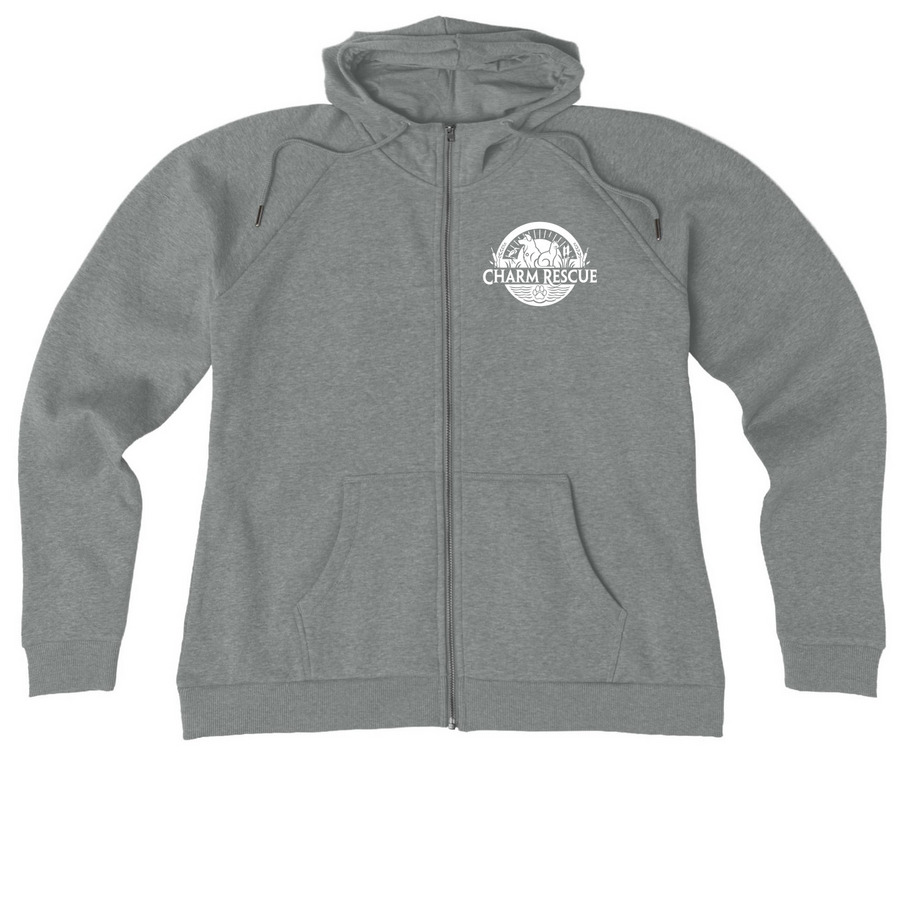 Be their voice&nbsp;, a Aluminum Grey Heather Allmade Women?s Organic CVC Zip-Up Hoodie