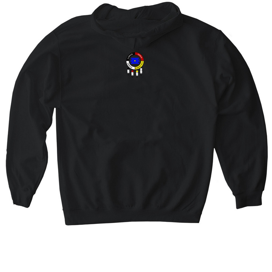 O'Maste Win, a Black Gildan Softstyle Pullover Hoodie (back-view)