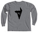 KCREGAP Black Logo Long Sleeves, a Granite Comfort Colors Long Sleeve Tee