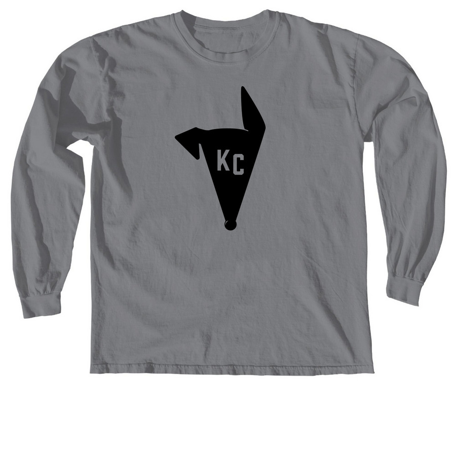 KCREGAP Black Logo Long Sleeves, a Granite Comfort Colors Long Sleeve Tee