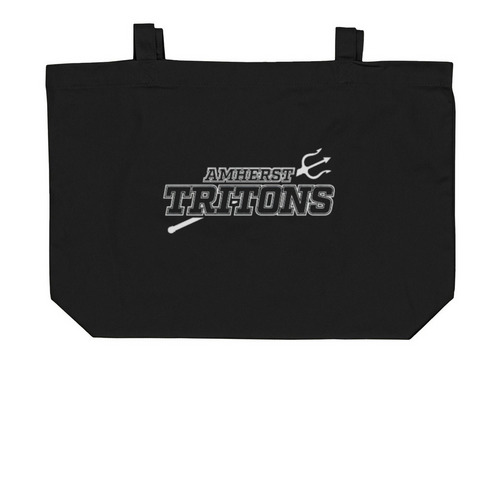 Team Tote, a Black Large Organic Cotton Tote Bag