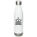 Water Bottle, a White Stainless Steel Water Bottle