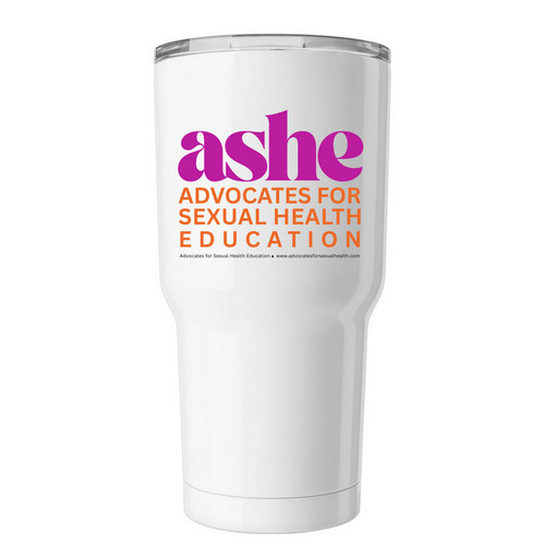ASHE Merch, a White Insulated Tumbler