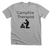 Campfire Therapist, a Athletic Heather Premium Unisex Tee