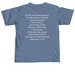 The Mathews family is adopting!, a Blue Jean Comfort Colors Unisex Tee (back-view)