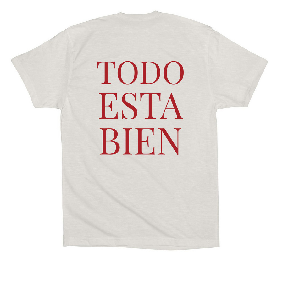 Tranquilo, a Vintage White Premium Cotton Tee (back-view)